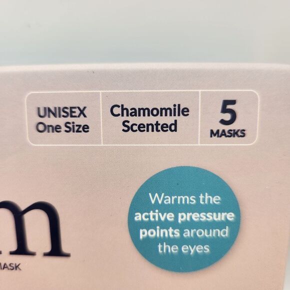 Popmask Calm Self-Warming Eye Masks Chamomile Scented NIB 5 Masks In Box - Picture 3 of 4
